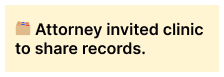 Attorney invited clinic to share records lien doctor